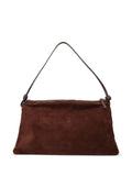 Staud Vivi Suede Shoulder Bag — Same as shown — Size One Size — Front View