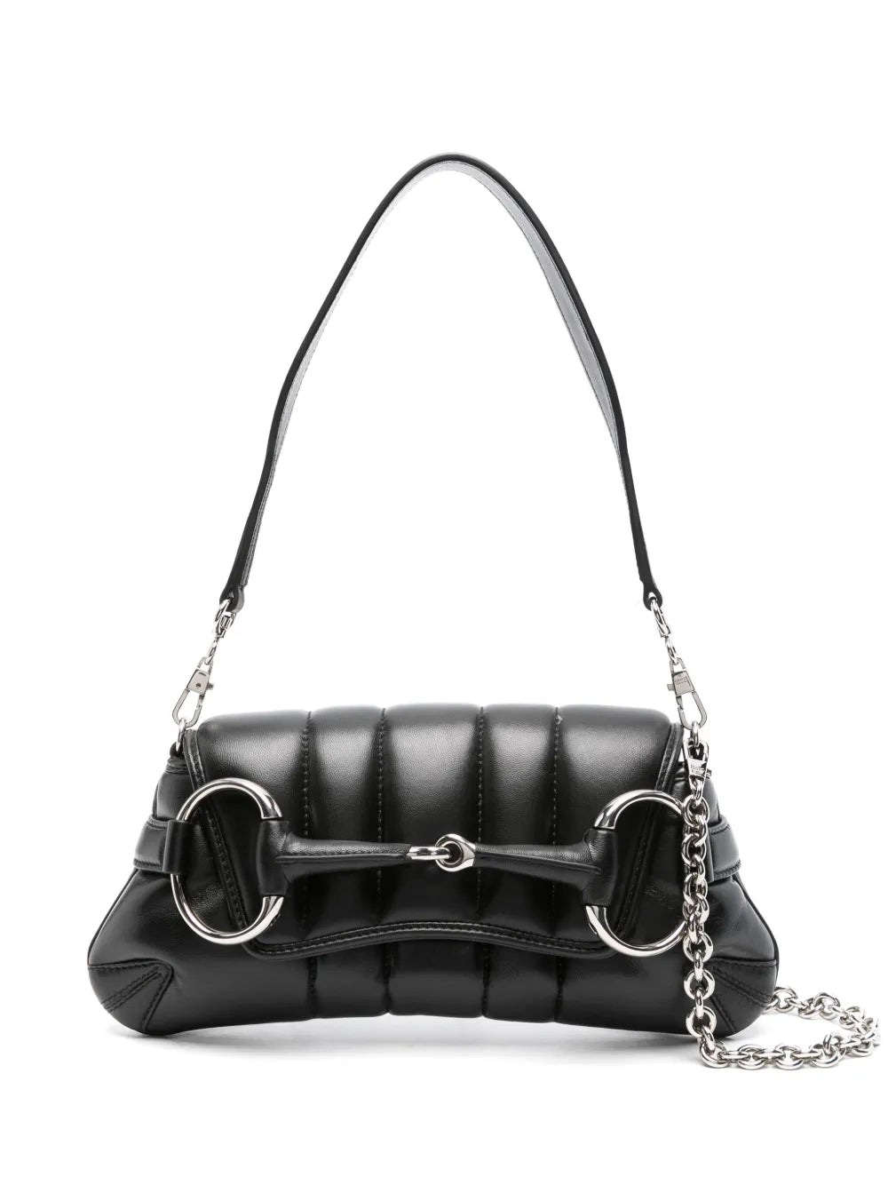 Gucci Small Horsebit Chain Shoulder Bag — Same as shown — Size One Size — Front View