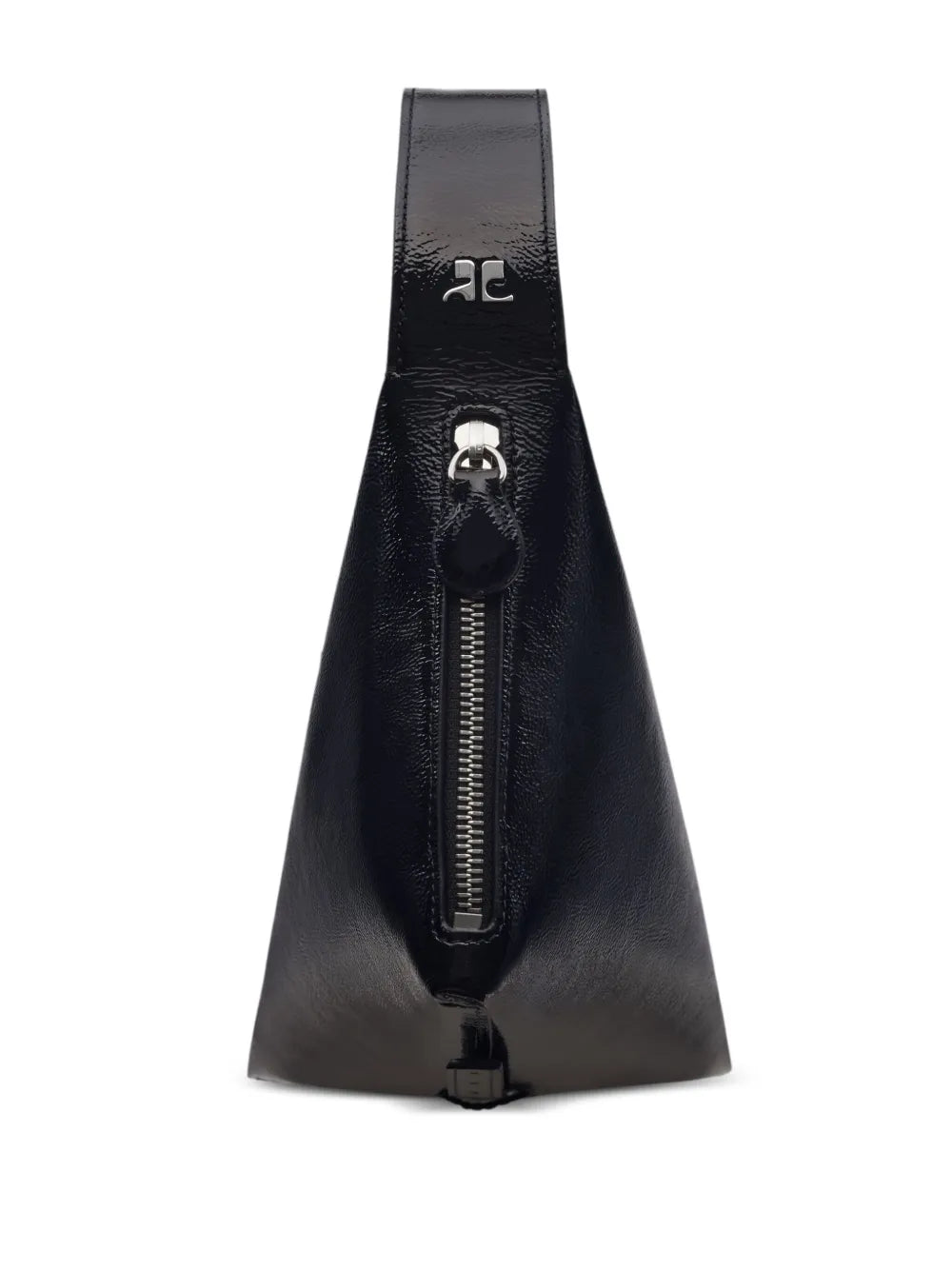 Courreges One Naplack Leather Shoulder Bag — Same as shown — Size One Size — Back View