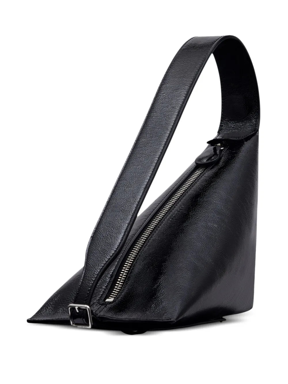 Courreges One Naplack Leather Shoulder Bag — Same as shown — Size One Size — Side View