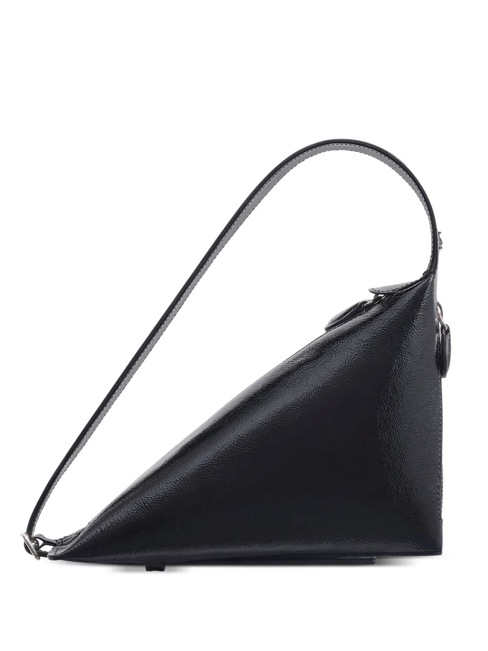 Courreges One Naplack Leather Shoulder Bag — Same as shown — Size One Size — Front View