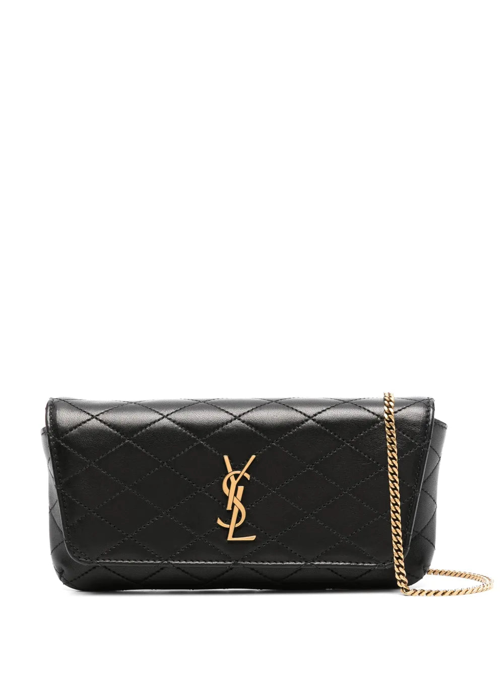 Saint Laurent Gaby Quilted Phone Case Bag — Same as shown — Size One Size — Front View