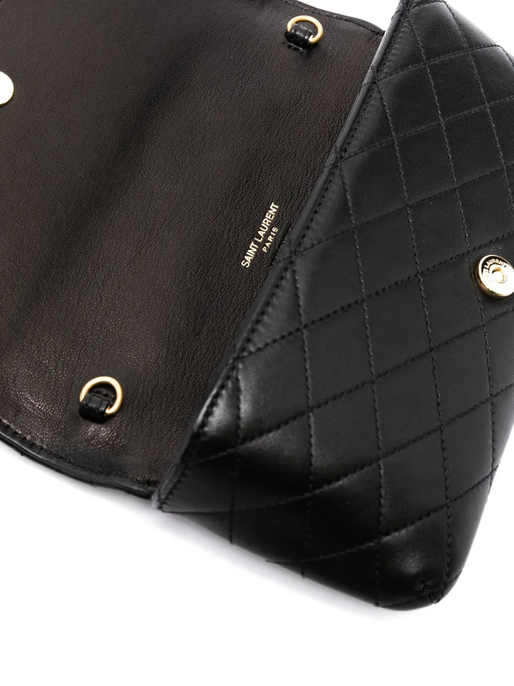 Saint Laurent Gaby Quilted Phone Case Bag — Same as shown — Size One Size — Detail View