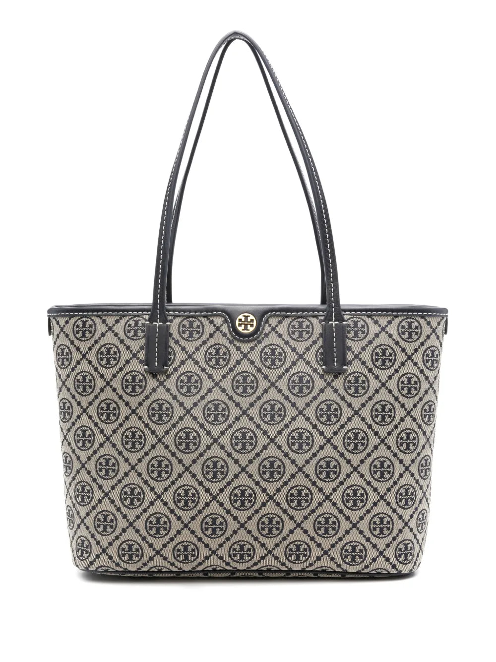 Tory Burch Small T Monogram Zip Tote Bag — Same as shown — Size One Size — Front View
