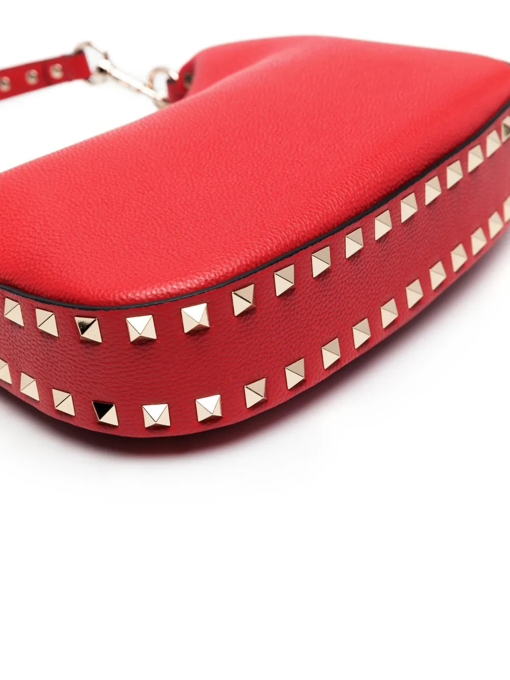 Valentino Garavani Small Rockstud Leather Shoulder Bag — Same as shown — Size One Size — Top View