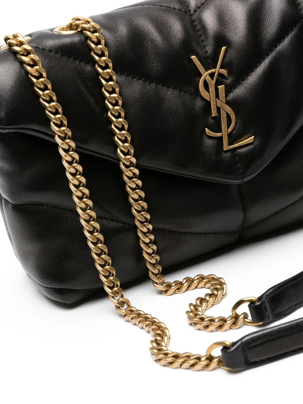Saint Laurent Puffer Toy Quilted Shoulder Bag — Same as shown — Size One Size — Top View