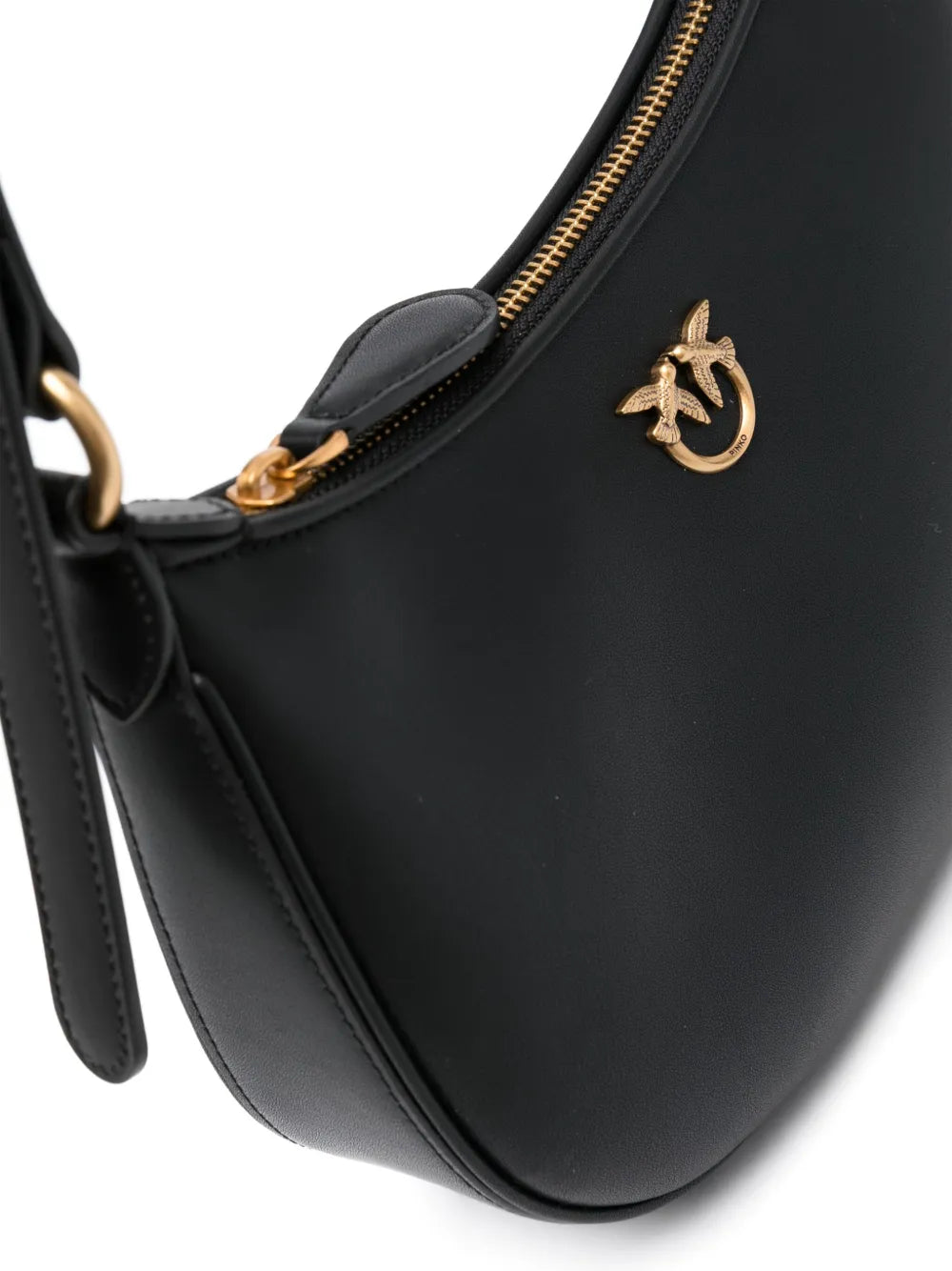 Pinko Love Birds Leather Shoulder Bag — Same as shown — Size One Size — Top View