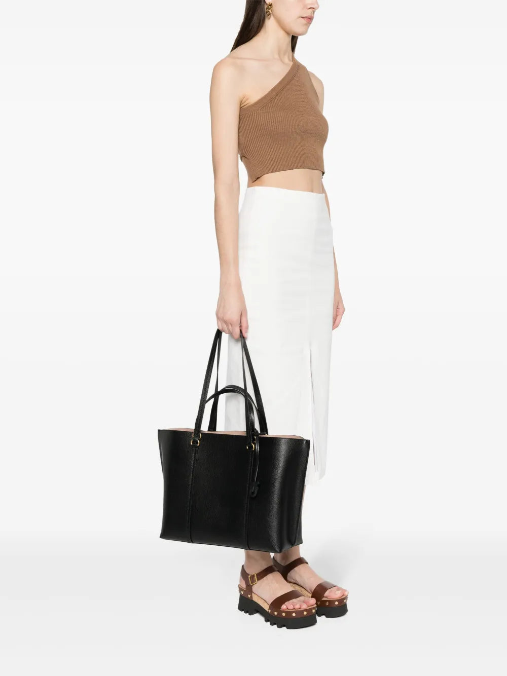 Pinko Love Birds Motif Leather Bag — Same as shown — Size One Size — Side View