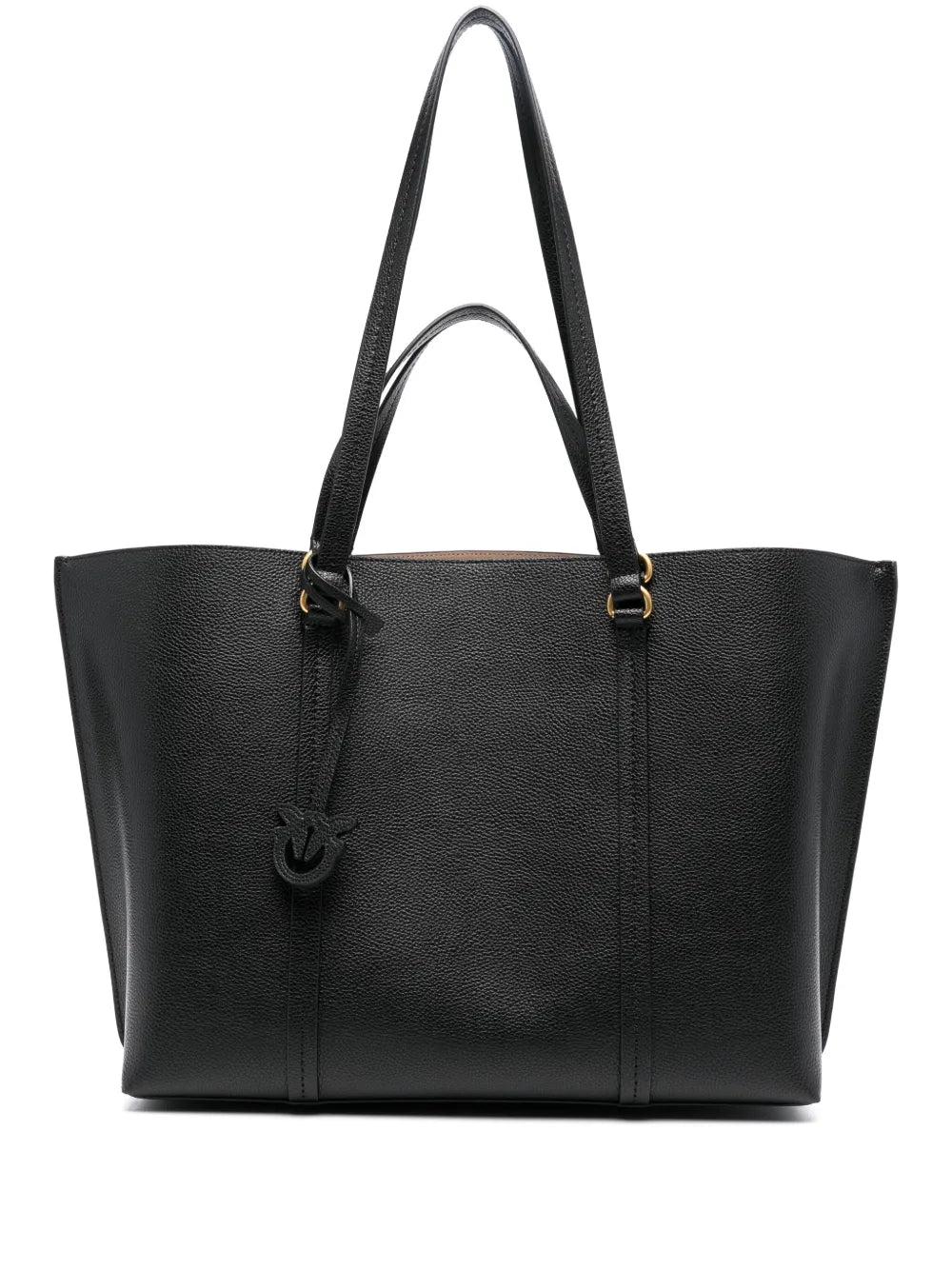 Pinko Love Birds Motif Leather Bag — Same as shown — Size One Size — Front View
