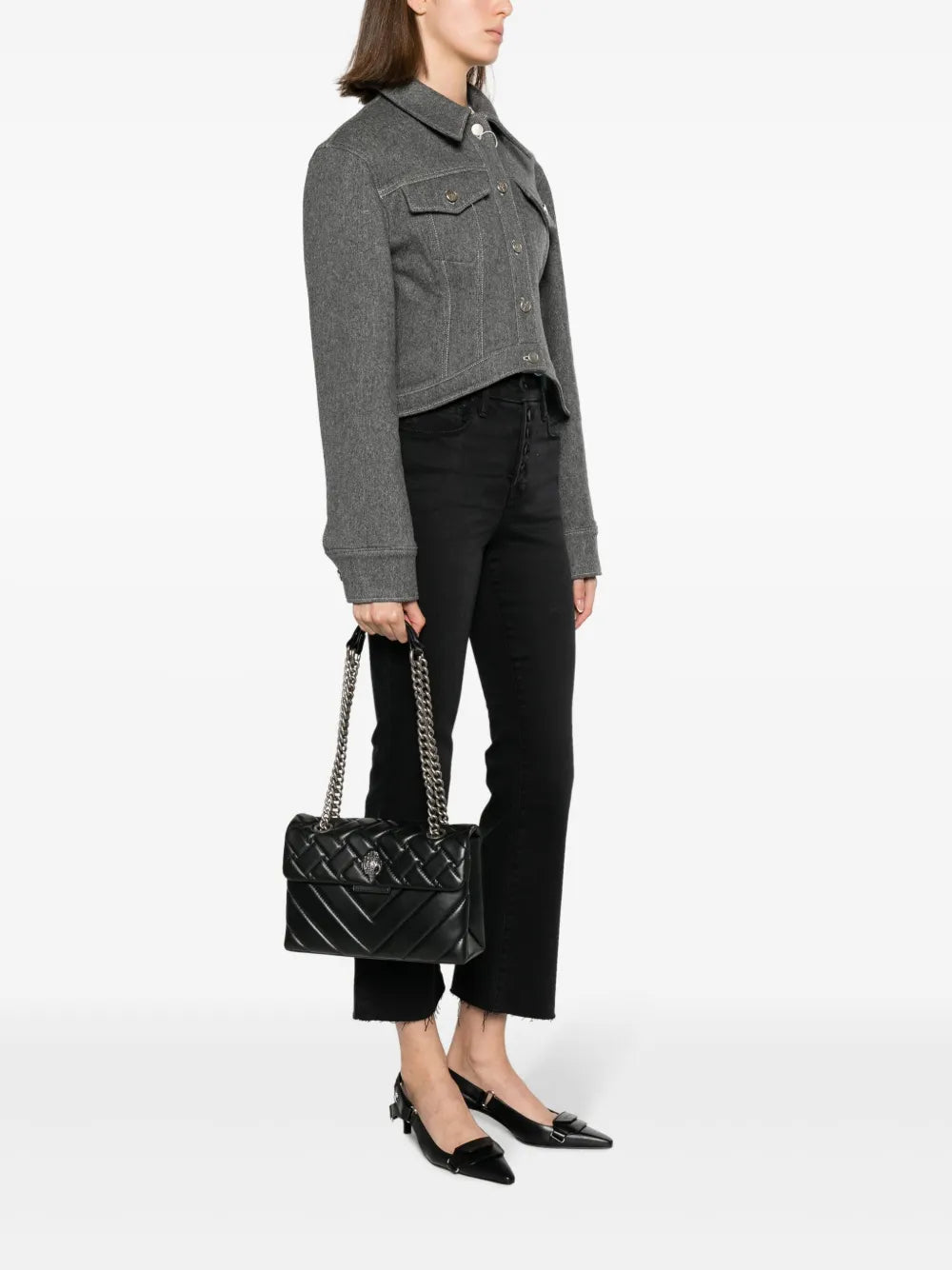 Kurt Geiger London Kensington Leather Shoulder Bag — Same as shown — Size One Size — Side View