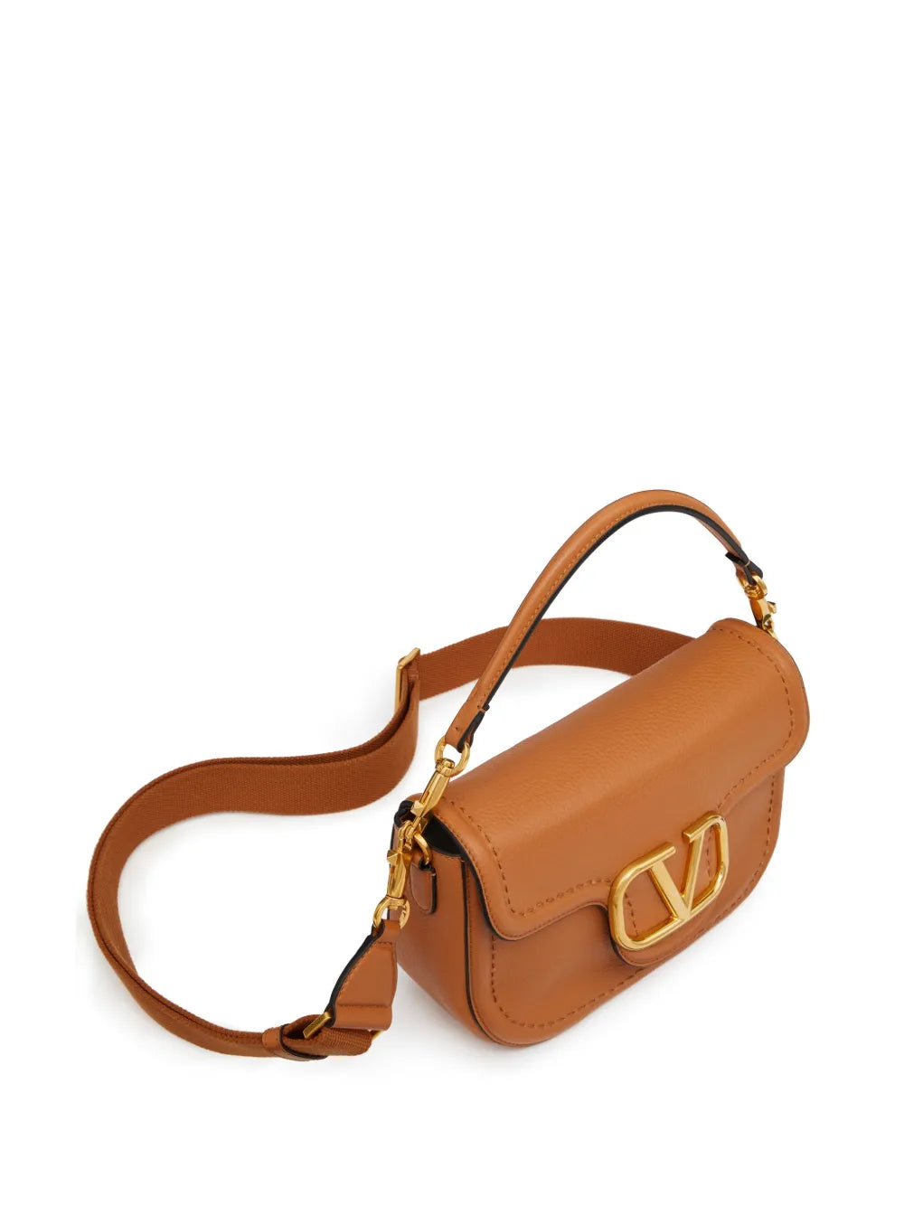 Valentino Garavani Alltime Leather Shoulder Bag — Same as shown — Size One Size — Lifestyle View