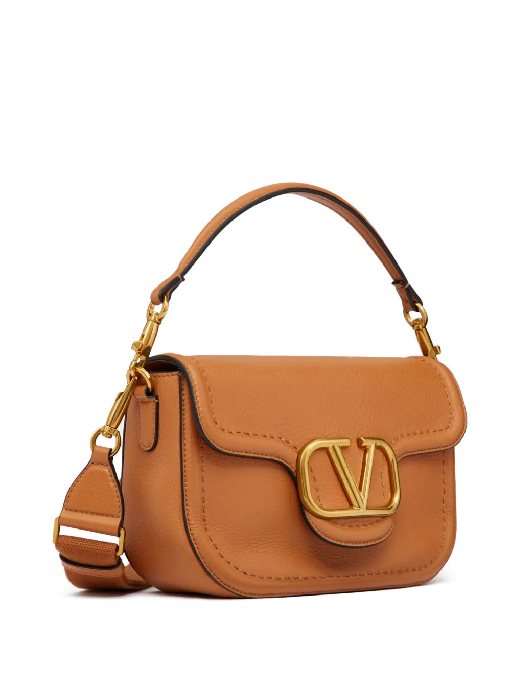 Valentino Garavani Alltime Leather Shoulder Bag — Same as shown — Size One Size — Top View