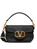 Valentino Garavani Alltime Leather Shoulder Bag — Same as shown — Size One Size — Front View