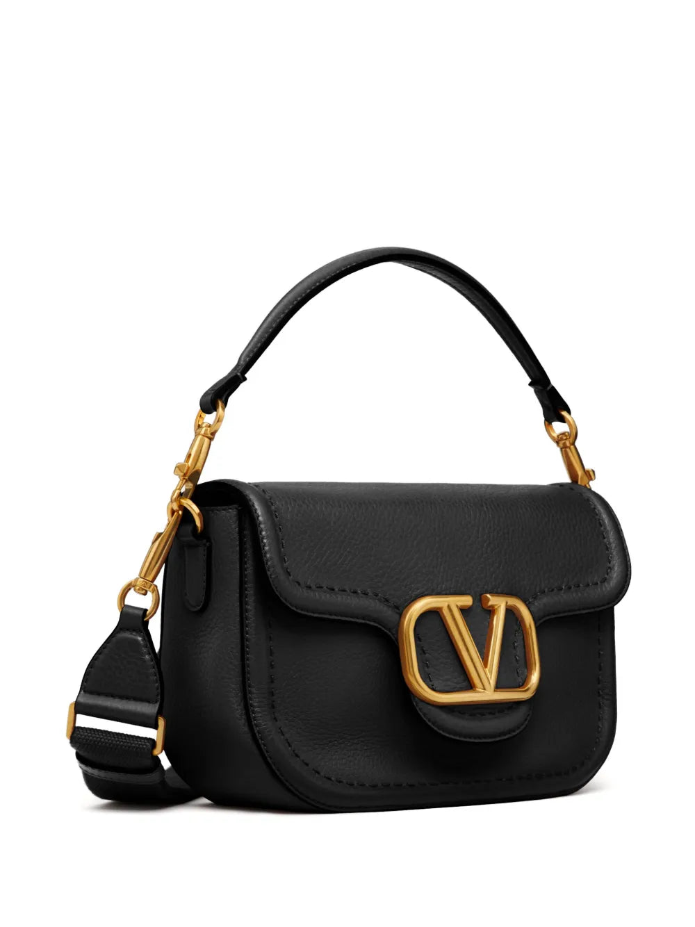 Valentino Garavani Alltime Leather Shoulder Bag — Same as shown — Size One Size — Top View