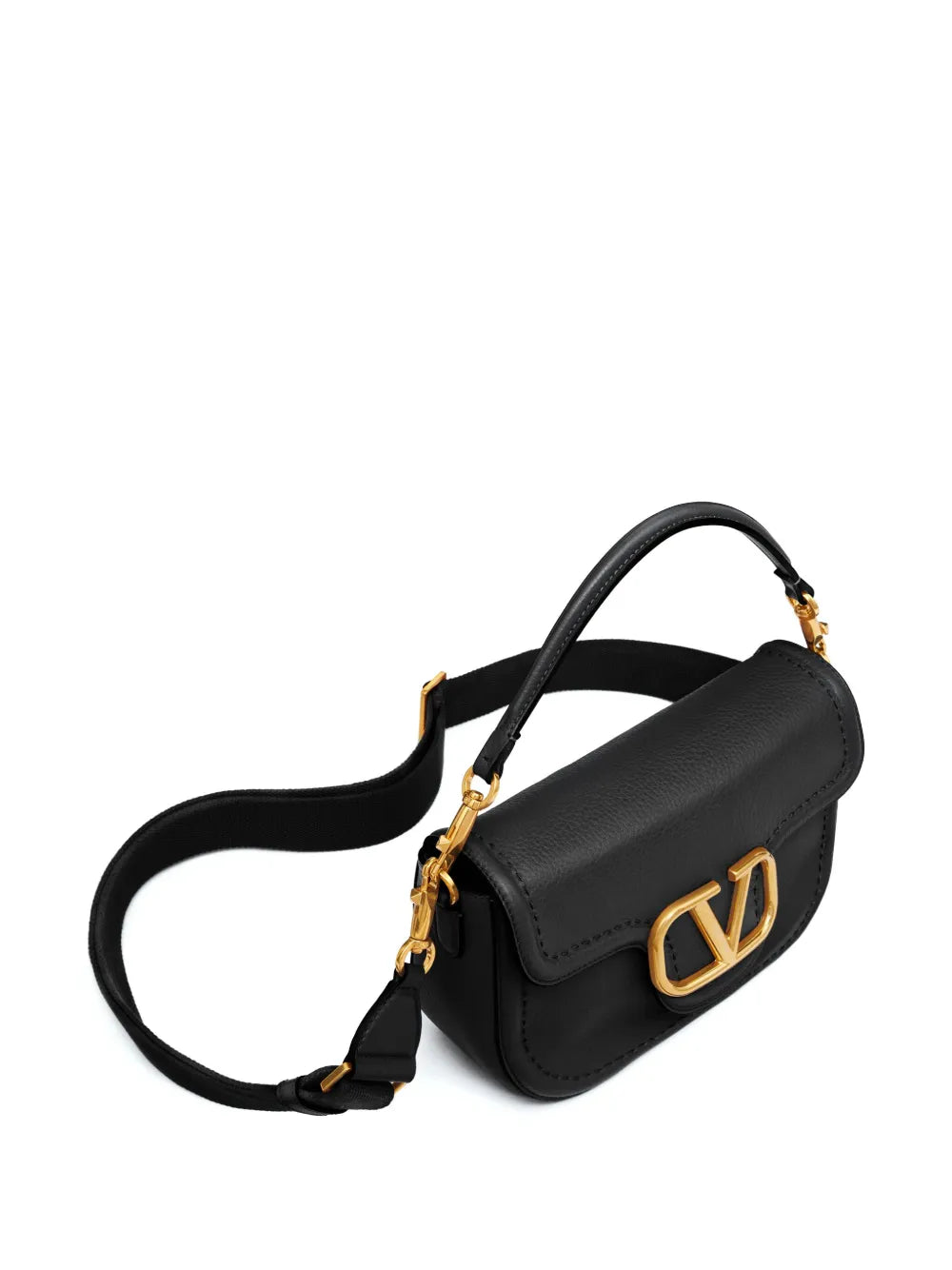 Valentino Garavani Alltime Leather Shoulder Bag — Same as shown — Size One Size — Lifestyle View