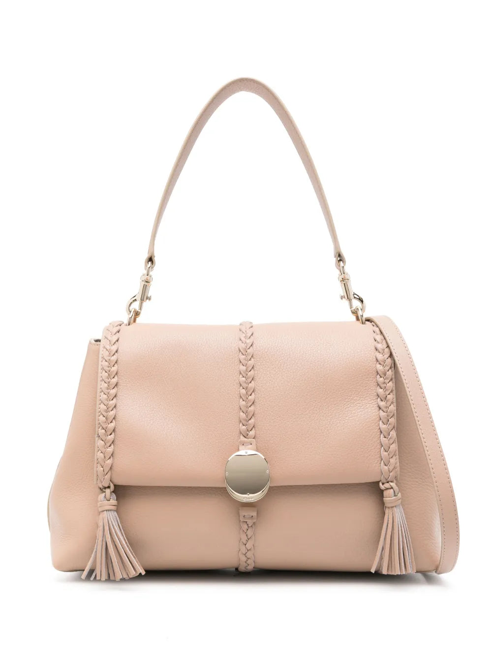 Chloe Medium Penelope Leather Shoulder Bag — Same as shown — Size One Size — Front View