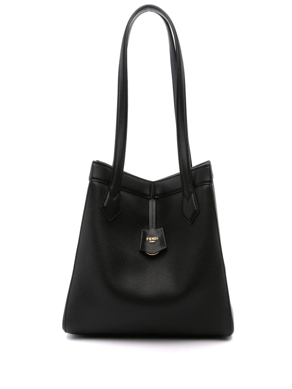 Fendi Medium Origami Leather Shoulder Bag — Same as shown — Size One Size — Front View