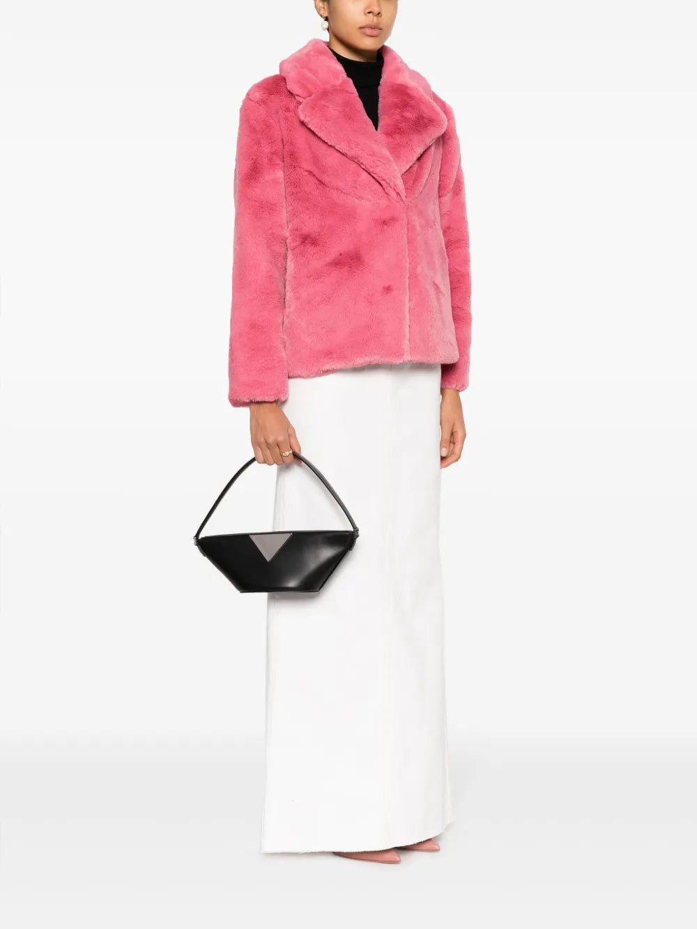 The Attico Piccola Leather Shoulder Bag — Same as shown — Size One Size — Side View