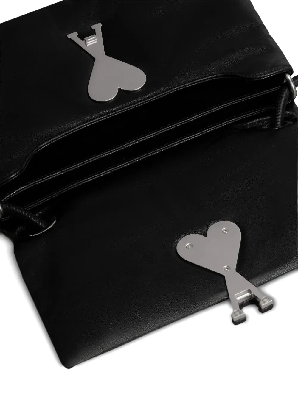 Ami Paris Voulez Vous Leather Shoulder Bag — Same as shown — Size One Size — Detail View