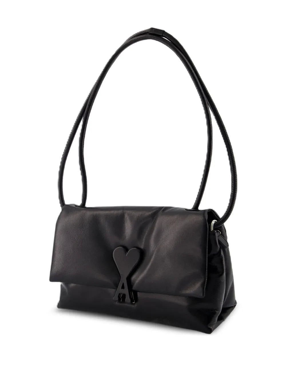 Ami Paris Voulez Vous Leather Shoulder Bag — Same as shown — Size One Size — Back View