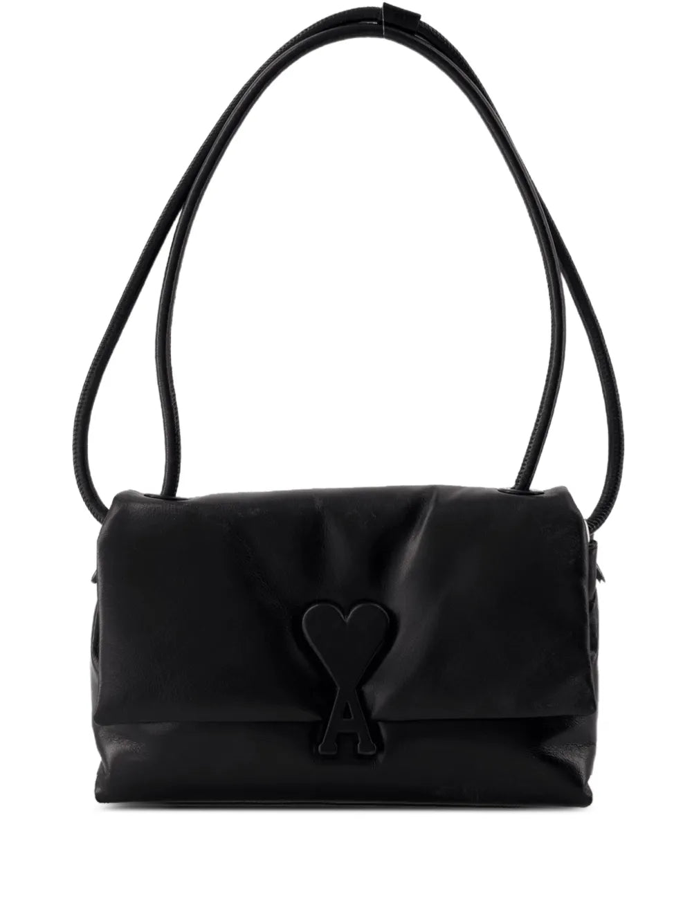 Ami Paris Voulez Vous Leather Shoulder Bag — Same as shown — Size One Size — Front View