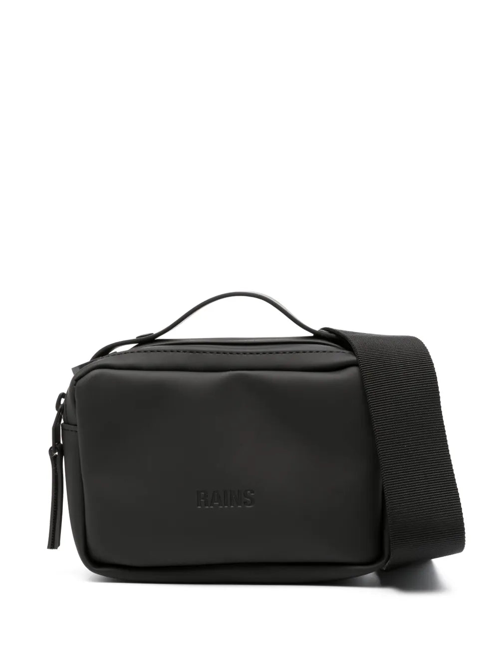 Rains Logo Debossed Faux Leather Shoulder Bag — Same as shown — Size One Size — Front View