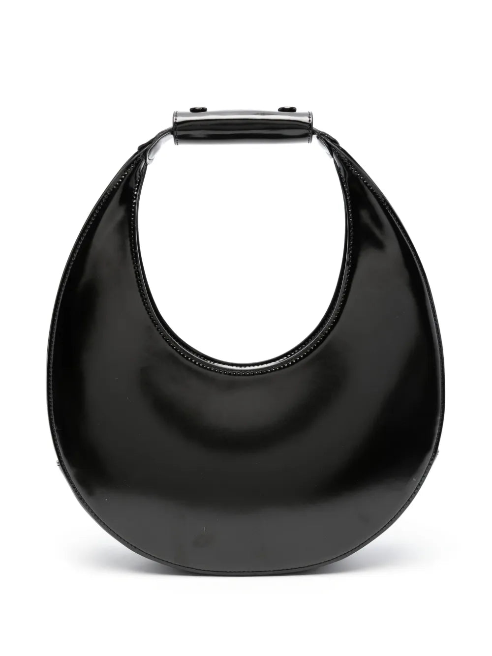 Staud Moon Leather Shoulder Bag — Same as shown — Size One Size — Front View
