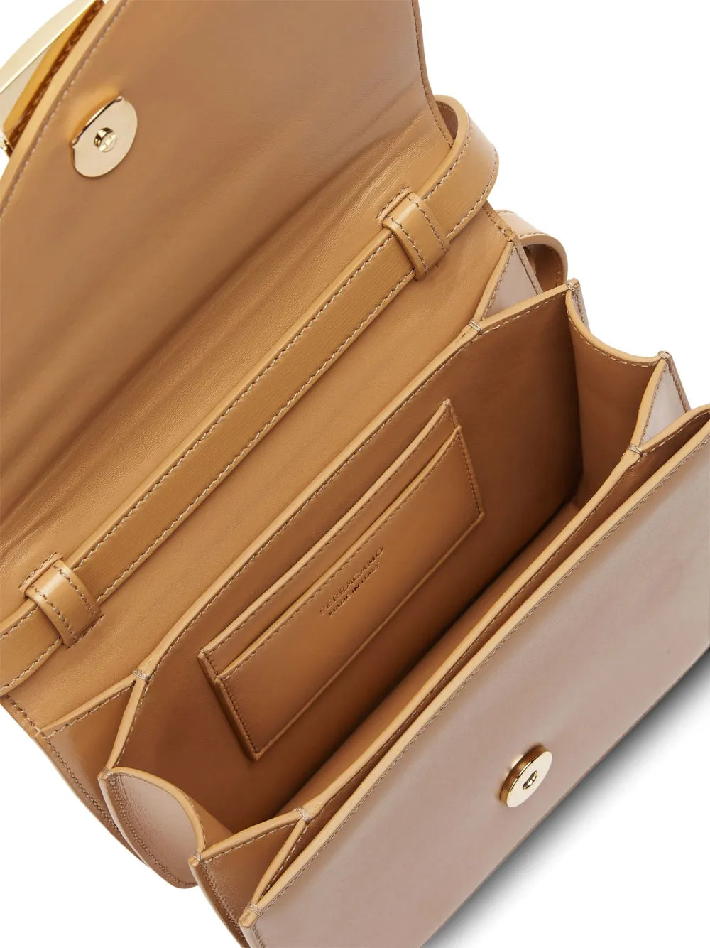 Ferragamo Small Asymmetric Leather Shoulder Bag — Same as shown — Size One Size — Detail View