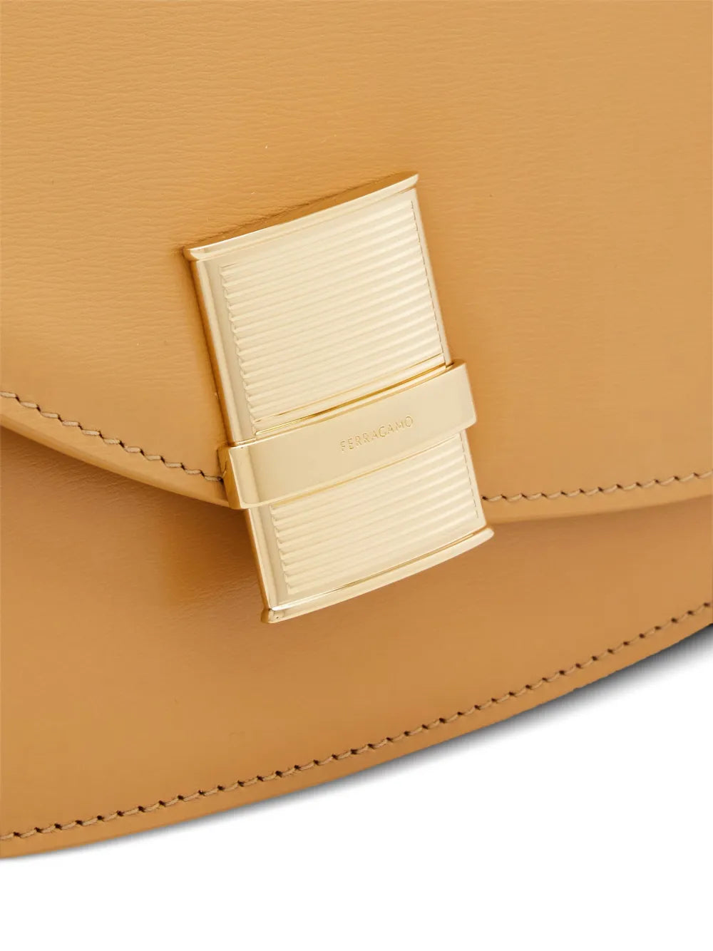 Ferragamo Small Asymmetric Leather Shoulder Bag — Same as shown — Size One Size — Top View
