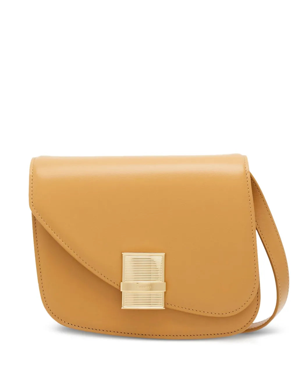 Ferragamo Small Asymmetric Leather Shoulder Bag — Same as shown — Size One Size — Front View