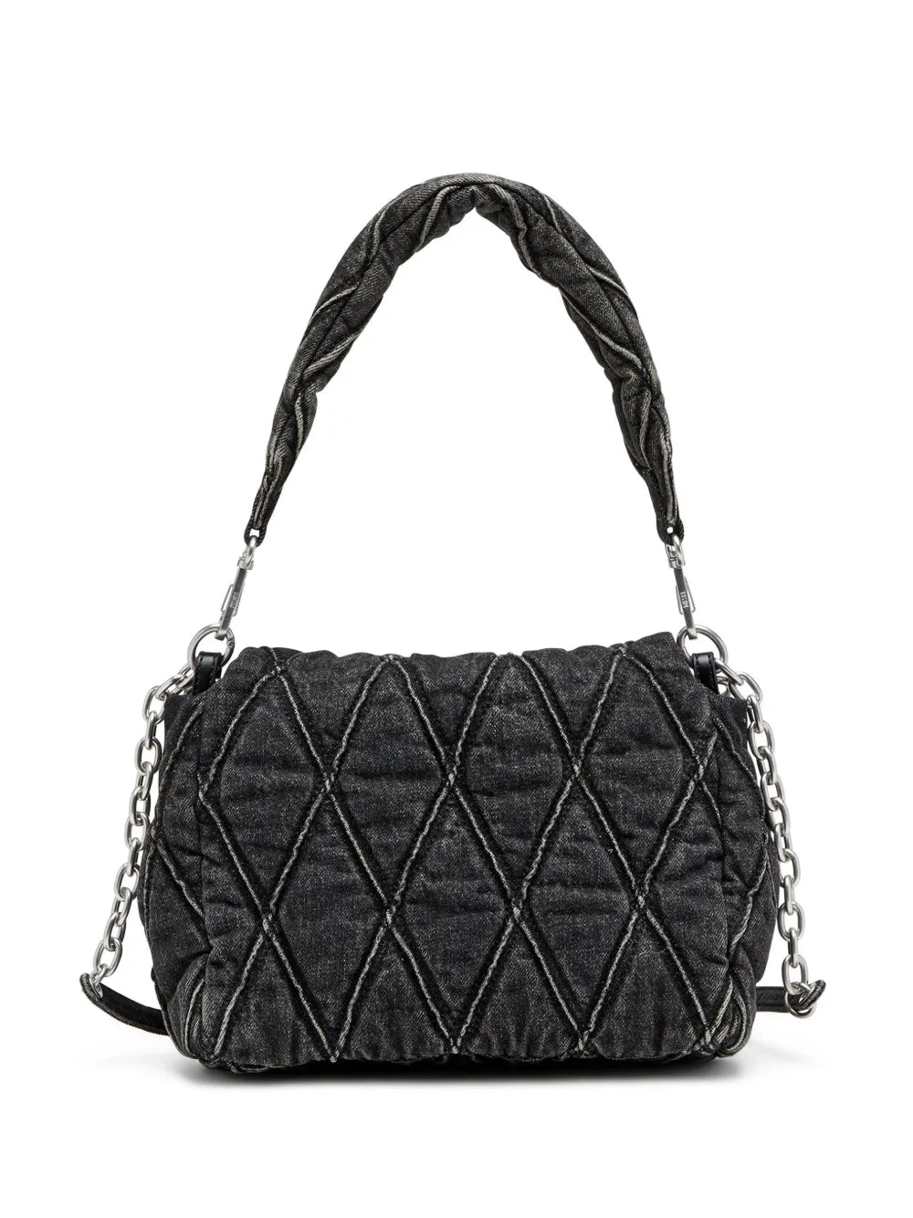 Diesel Charm D L Denim Shoulder Bag — Same as shown — Size One Size — Side View