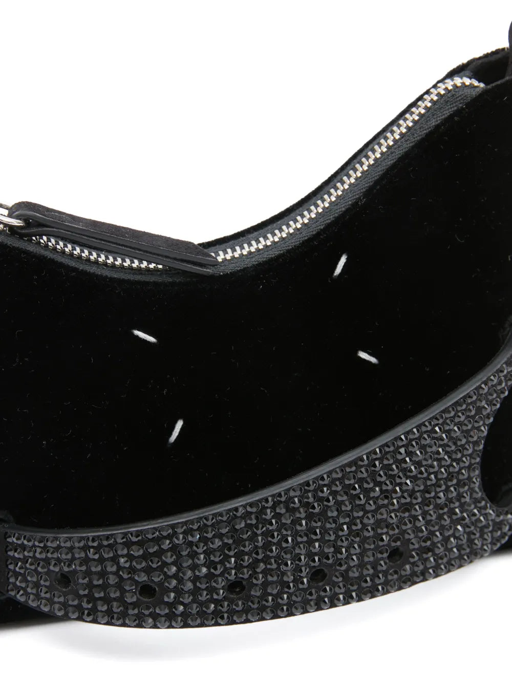 Maison Margiela Small Snatched Leather Shoulder Bag — Same as shown — Size One Size — Lifestyle View
