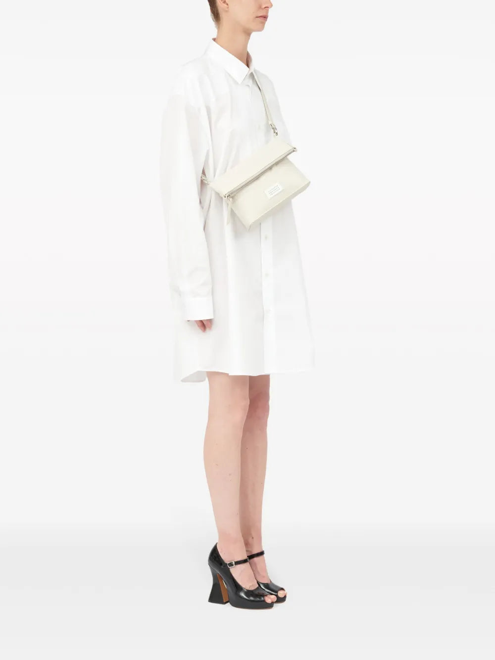 Maison Margiela 5Ac Foldover Shoulder Bag — Same as shown — Size One Size — Back View
