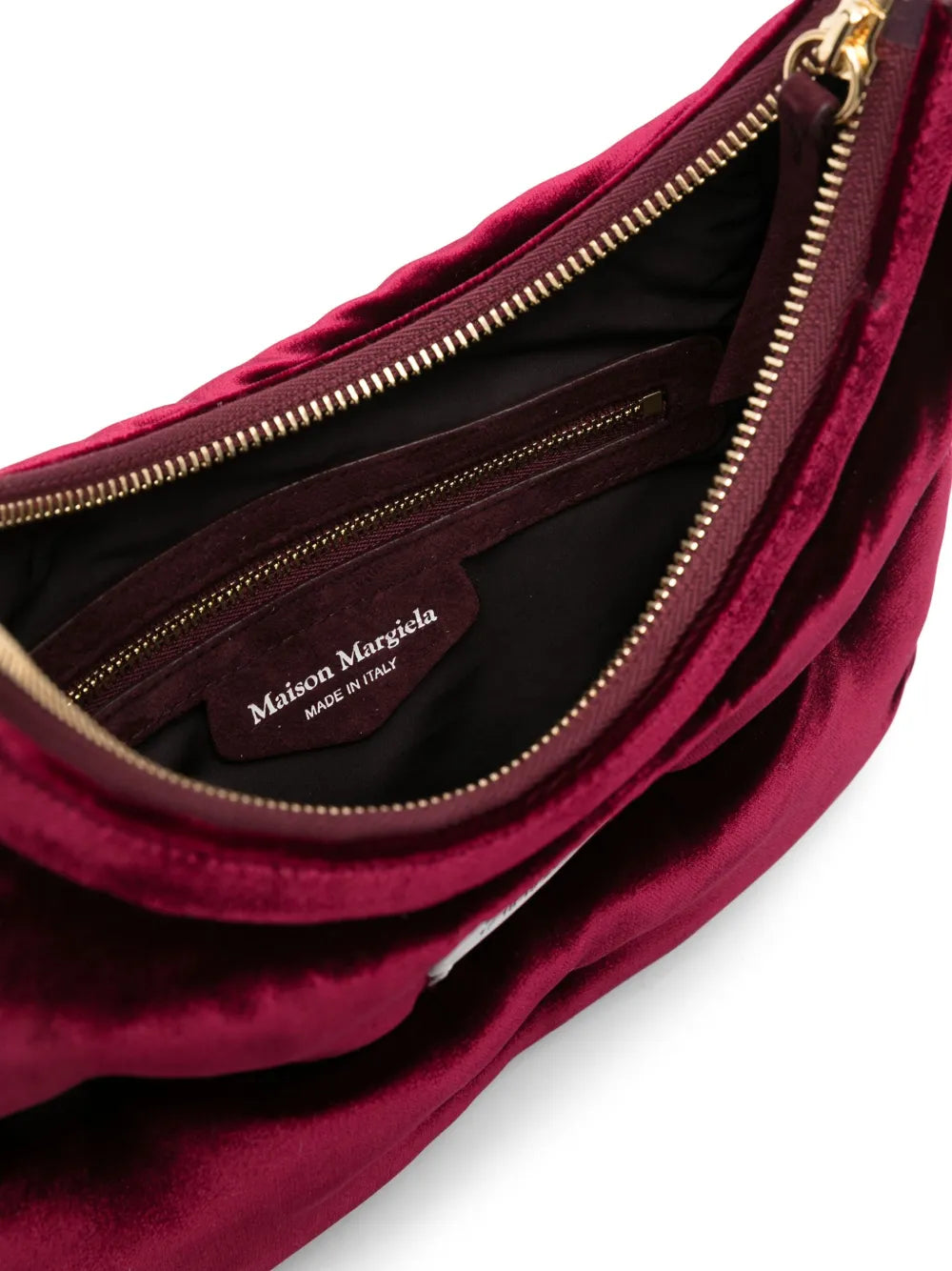 Maison Margiela Small Glam Slam Velvet Shoulder Bag — Same as shown — Size One Size — Detail View