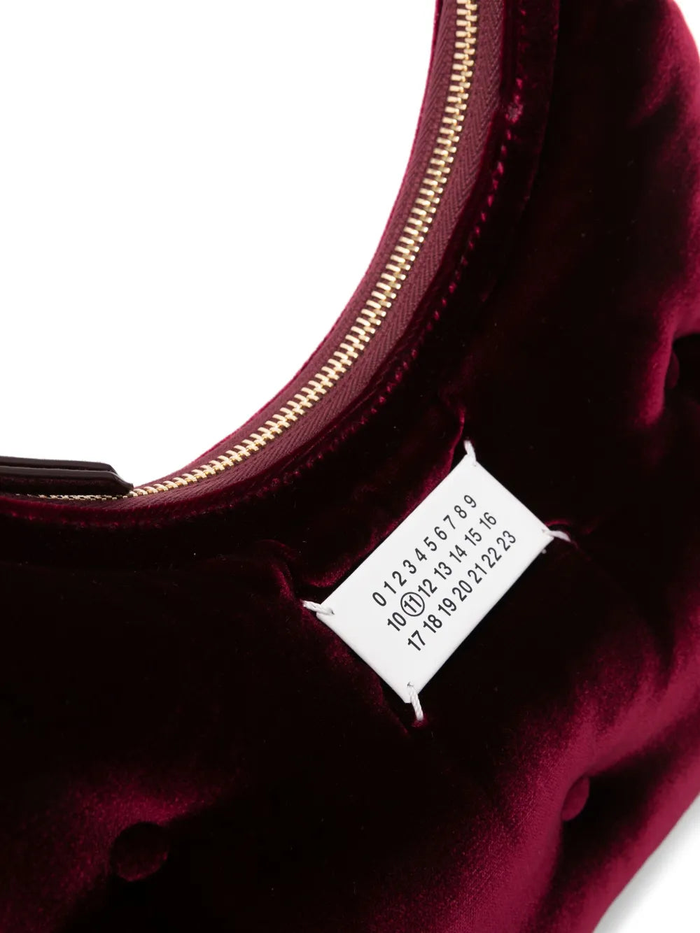 Maison Margiela Small Glam Slam Velvet Shoulder Bag — Same as shown — Size One Size — Top View