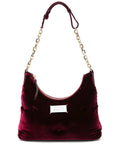 Maison Margiela Small Glam Slam Velvet Shoulder Bag — Same as shown — Size One Size — Front View