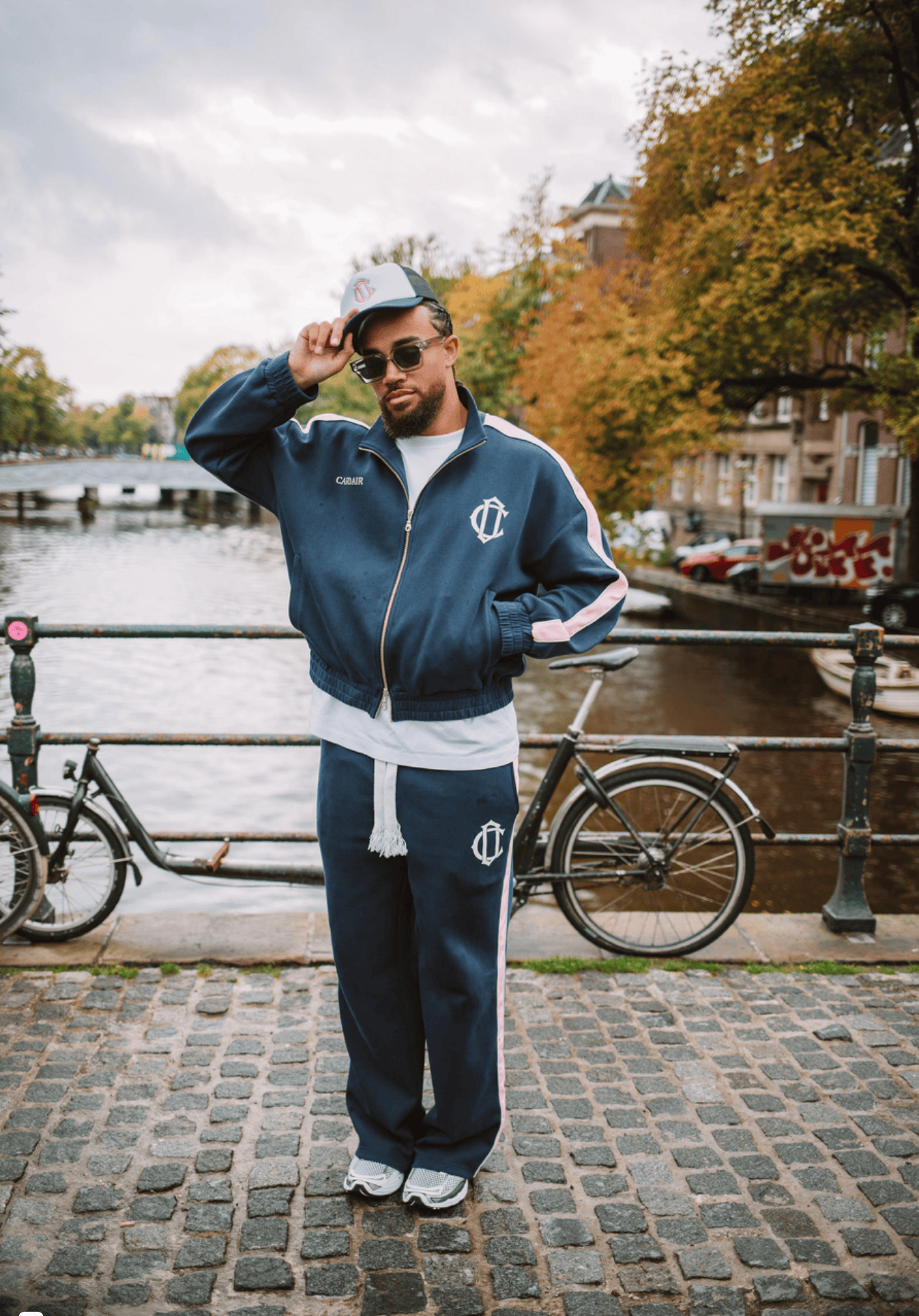 Cardair Club Emblem Track Top - Navy — XS — Back View