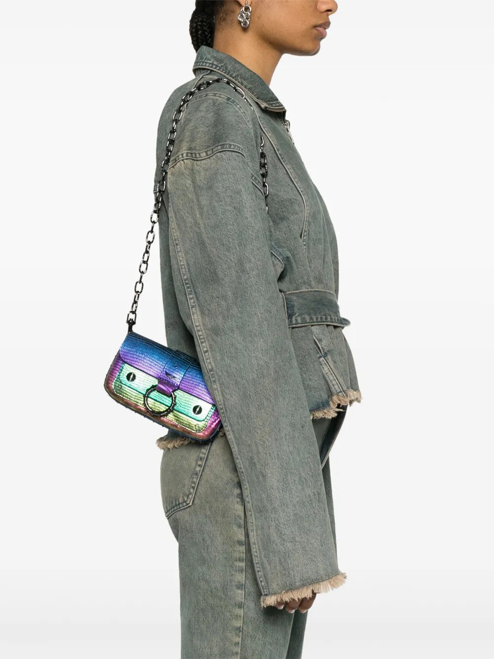 Zadigvoltaire Kate Wallet Leather Shoulder Bag — Same as shown — Size One Size — Side View