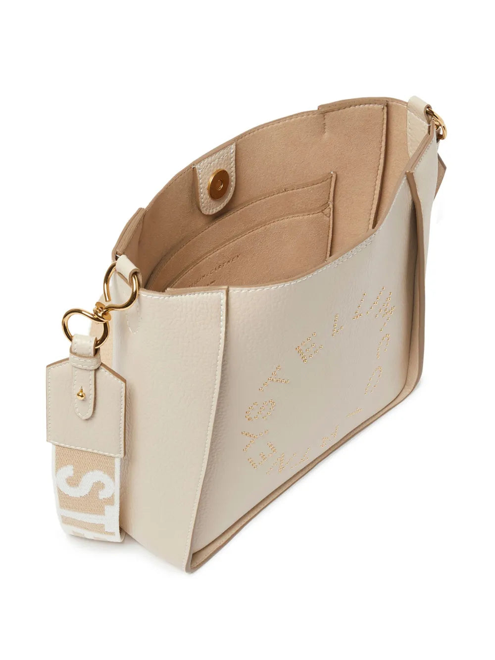 Stella Mccartney Stella Logo Vegan Leather Shoulder Bag — Same as shown — Size One Size — Detail View