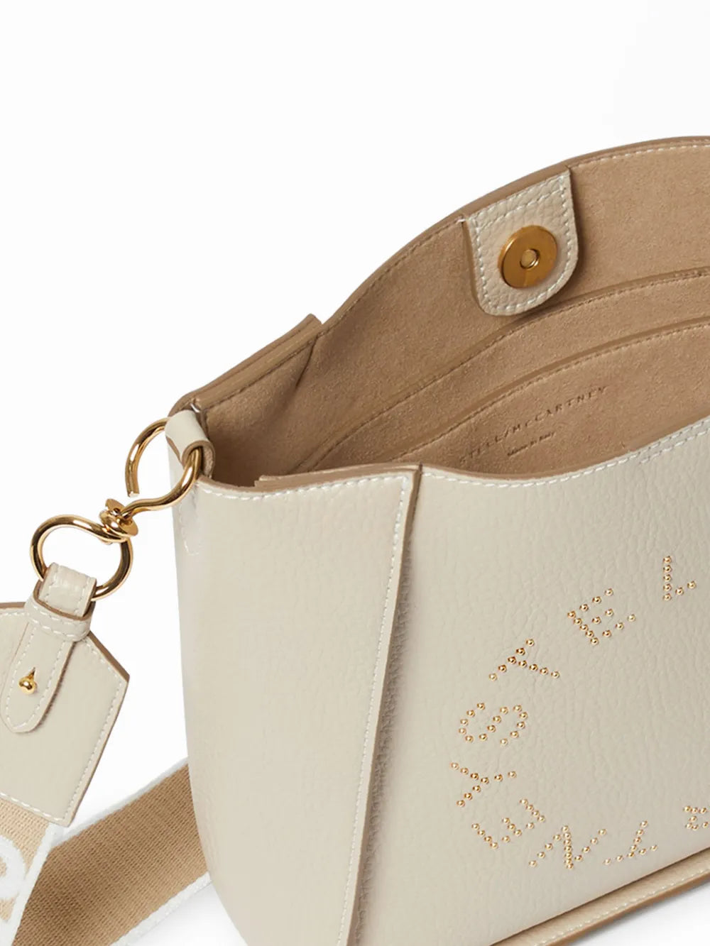 Stella Mccartney Stella Logo Vegan Leather Shoulder Bag — Same as shown — Size One Size — Top View