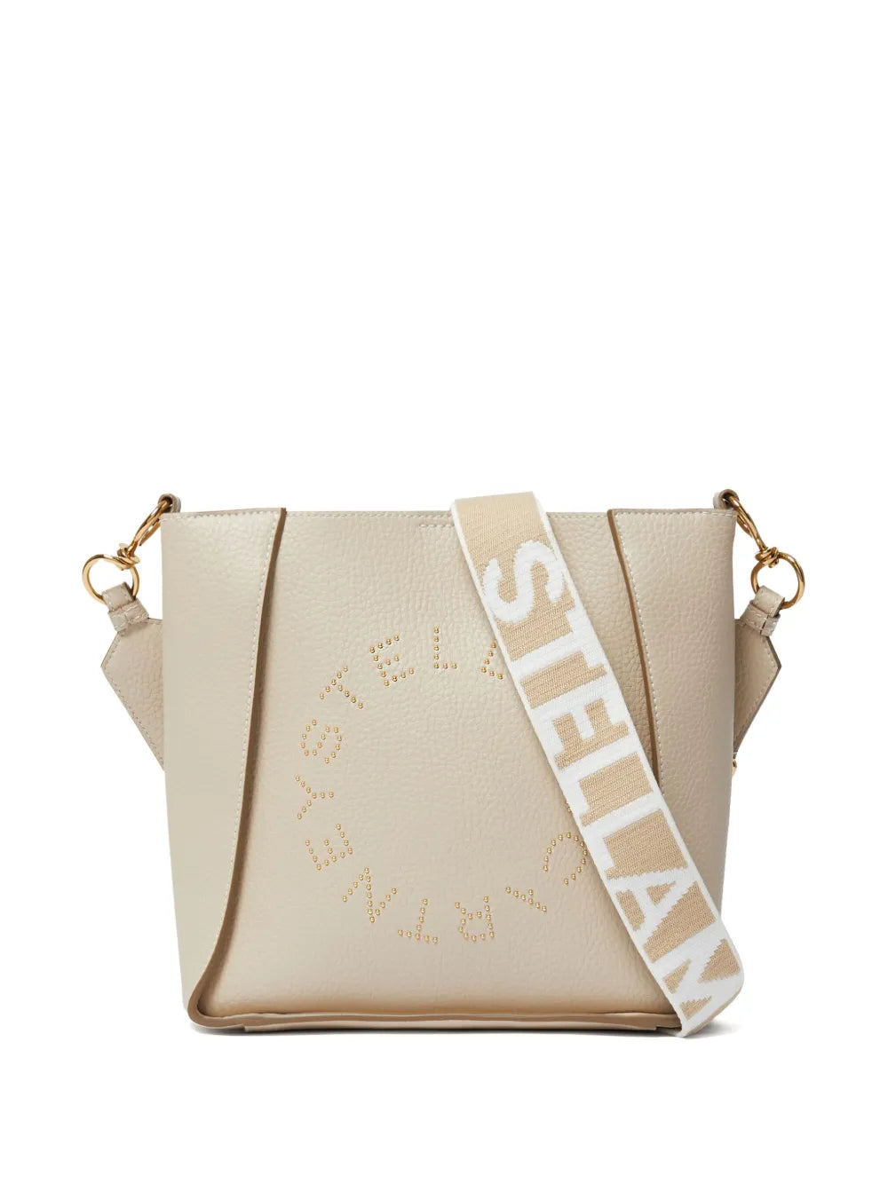 Stella Mccartney Stella Logo Vegan Leather Shoulder Bag — Same as shown — Size One Size — Front View