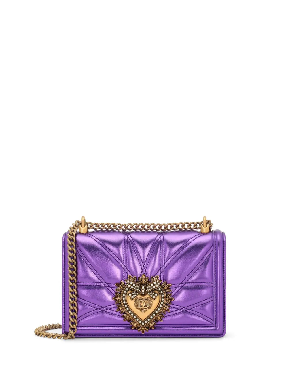 Dolce Gabbana Medium Devotion Shoulder Bag — Same as shown — Size One Size — Front View