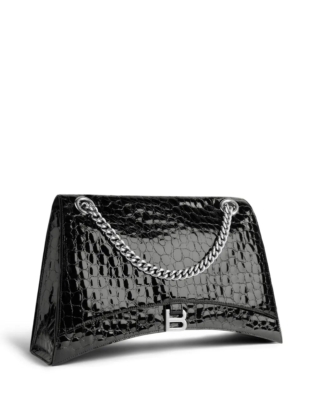 Balenciaga Large Crush Crocodile Effect Shoulder Bag — Same as shown — Size One Size — Detail View