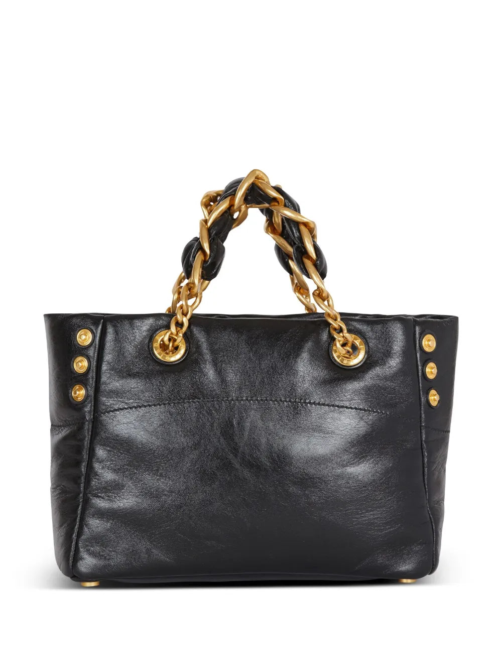 Balmain Small 1945 Soft Leather Tote Bag — Same as shown — Size One Size — Top View