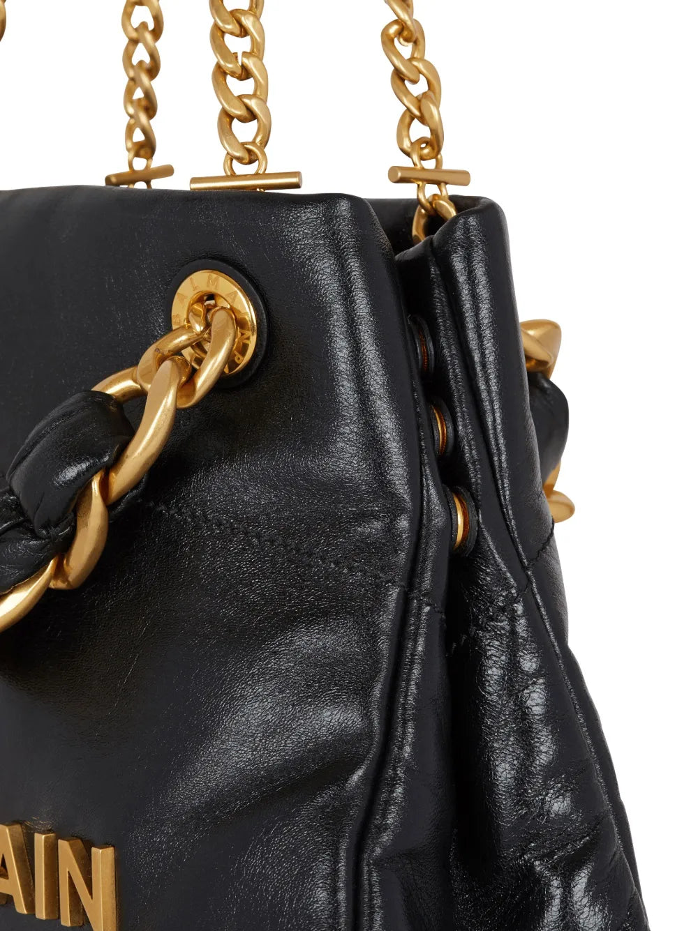 Balmain Small 1945 Soft Leather Tote Bag — Same as shown — Size One Size — Lifestyle View