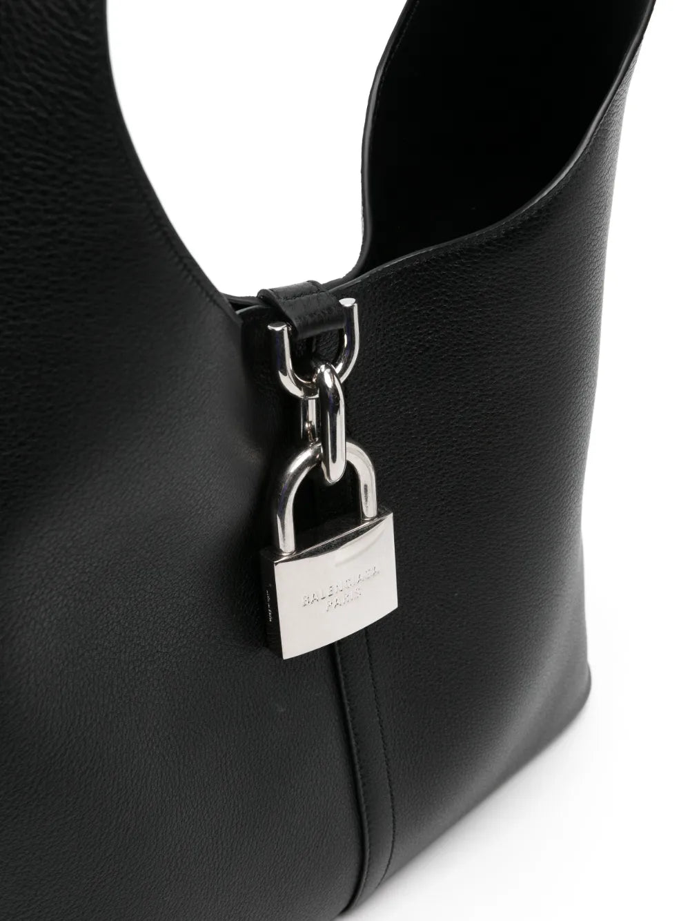 Balenciaga Medium Locker Leather Shoulder Bag — Same as shown — Size One Size — Top View