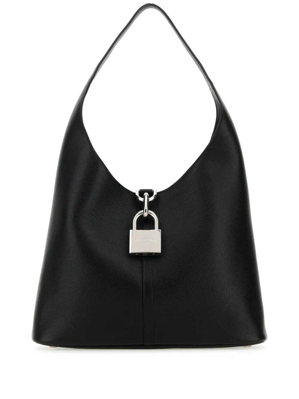 Balenciaga Medium Locker Leather Shoulder Bag — Same as shown — Size One Size — Front View