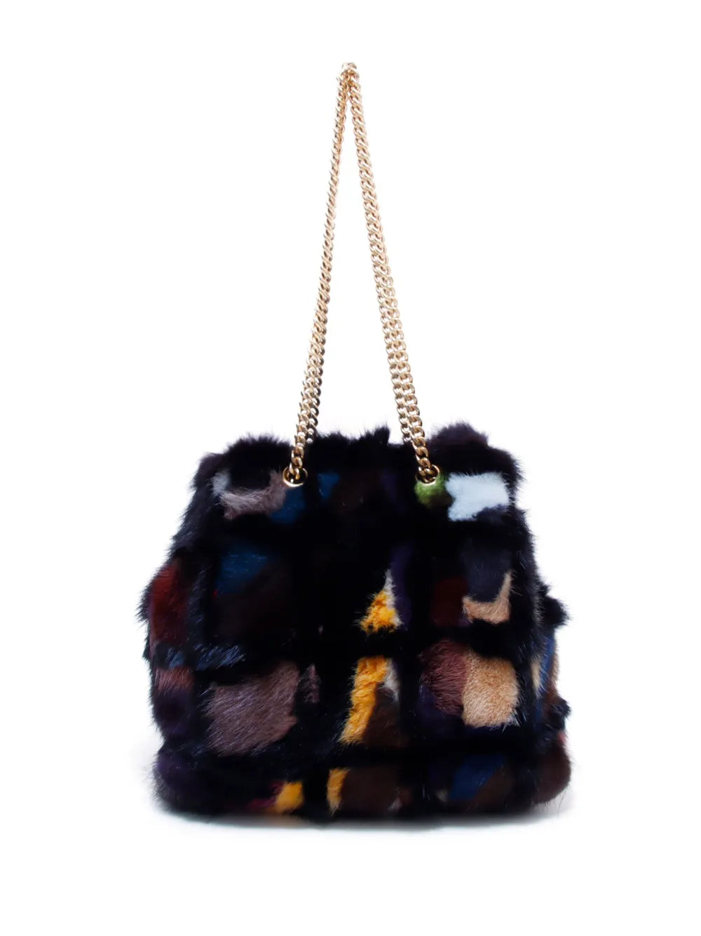 Chanel Pre Owned 2000 Abstract Pattern Cc Plaque Chain Shoulder Bag — Same as shown — Size One Size — Side View