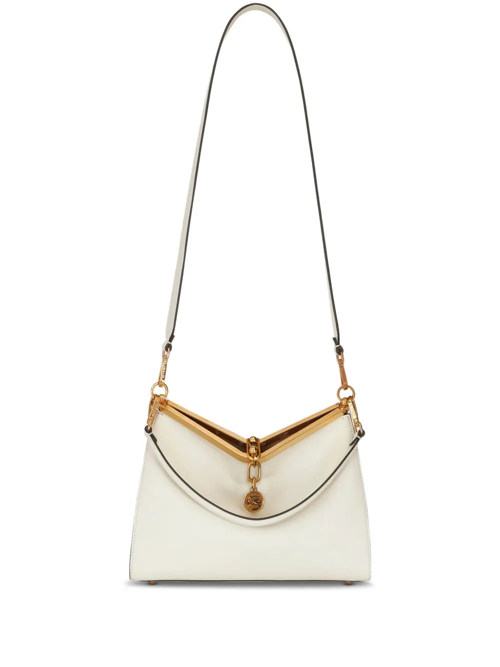 Etro Medium Vela Leather Shoulder Bag — Same as shown — Size One Size — Front View