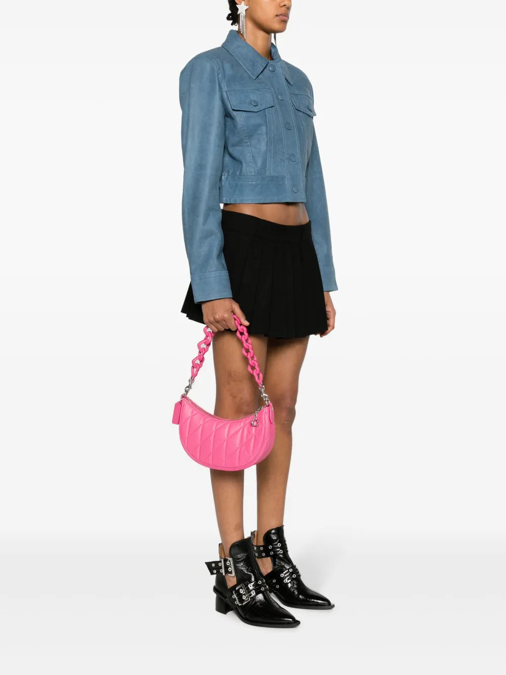 Coach Mira Quilted Leather Shoulder Bag — Same as shown — Size One Size — Side View